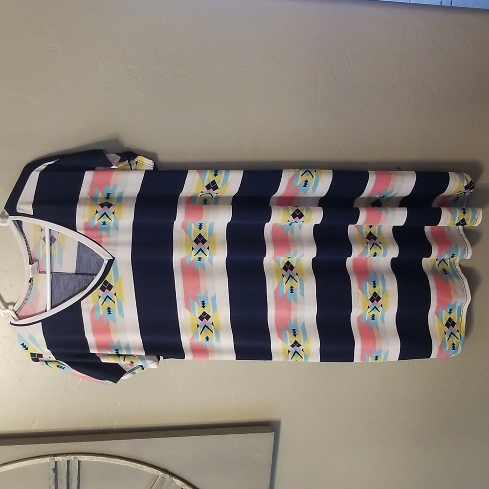 Aztec print heimish dress